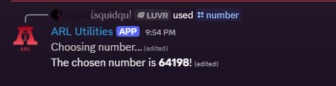 Number command screenshot