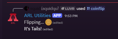 Coinflip command screenshot